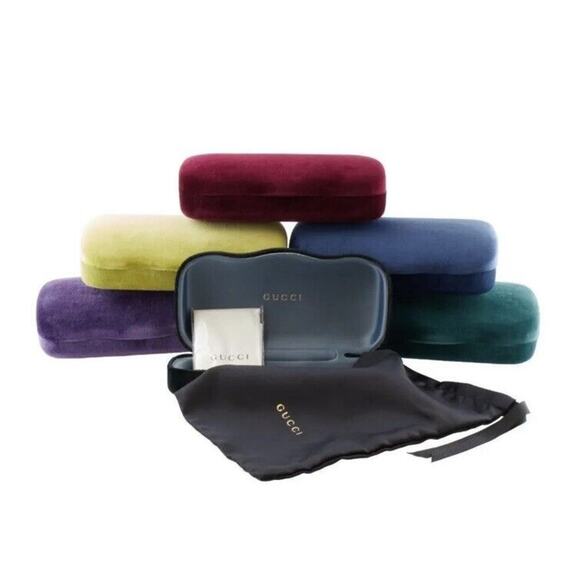 Gucci GG0983S 004 Black Gold Grey Lens Soft Square Oversize Monogram Sunglasses - Picture 7 of 7